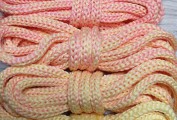 Шнур Градиент 3мм без сердечника Розовый-Светло-желтый - Шнуры для рукоделия