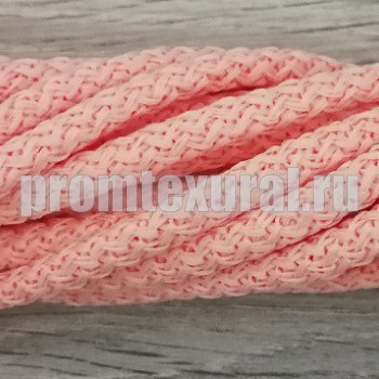 Шнур полиэфирный 5мм с сердечником Розовый  - Шнуры для рукоделия