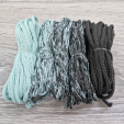 Шнур Градиент 3мм без сердечника мята-графит - Шнуры для рукоделия