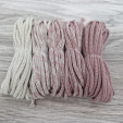 Шнур Градиент 3мм без сердечника Айвори - пыльная роза(II) - Шнуры для рукоделия