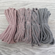 Шнур Градиент 3мм без сердечника пыльная роза(II) – серый - Шнуры для рукоделия