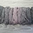 Градиент 3мм без сердечника: асфальт-пыльная роза-асфальт - Шнуры для рукоделия