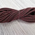 шнур хлопковый 4мм без сердечника бордо+коричневый - Шнуры для рукоделия