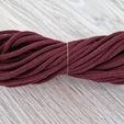 шнур хлопковый 4мм без сердечника бордовый - Шнуры для рукоделия