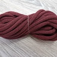 Шнур Хлопковый 7ММ с сердечником Бордовый - Шнуры для рукоделия