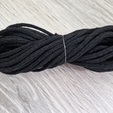 шнур хлопковый 4мм без сердечника черный - Шнуры для рукоделия
