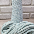 Шнур Хлопковый 7ММ с сердечником ледяной+молоко 2-1 - Шнуры для рукоделия