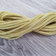 шнур хлопковый 4мм без сердечника молочный+желтый - Шнуры для рукоделия