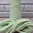 Шнур Хлопковый 7ММ с сердечником молоко+салат 2-1 - Шнуры для рукоделия
