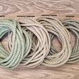 Шнур 5мм с сердечником МЕЛАНЖ Полынь+крем - Шнуры для рукоделия
