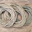 Шнур 5мм с сердечником МЕЛАНЖ Полынь+айвори - Шнуры для рукоделия