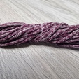 шнур меланж п/э 3мм без сердечника пыльная роза + винный - Шнуры для рукоделия