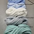 ШНУР 8ММ с сердечниками полиэфир Белый+нежно-Голубой  - Шнуры для рукоделия