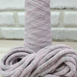 Шнур Хлопковый 7ММ с сердечником серый+розовый 2-1 - Шнуры для рукоделия