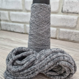 Шнур Хлопковый 7ММ с сердечником серый+темно-серый 2-1 - Шнуры для рукоделия