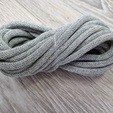 Шнур Хлопковый 7ММ с сердечником Серый - Шнуры для рукоделия