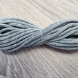 шнур хлопковый 4мм без сердечника серый+ледяной (2-1) - Шнуры для рукоделия