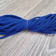 Шнур полиэфирный вязаный 3мм синий без сердечника - Шнуры для рукоделия