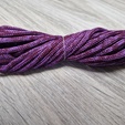 шнур меланж п/э 3мм без сердечника сирень + винный - Шнуры для рукоделия