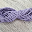шнур хлопковый 4мм без сердечника сирень - Шнуры для рукоделия