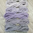 шнур хлопковый 4мм без сердечника сирень+молочный (2-1) - Шнуры для рукоделия
