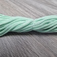 шнур меланж п/э 3мм без сердечника свежая мята + белый - Шнуры для рукоделия