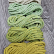 Шнур Хлопковый 7ММ с сердечником желтый+салат+молоко 1-1-1 - Шнуры для рукоделия