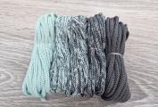 Шнур Градиент 3мм без сердечника мята- асфальт - Шнуры для рукоделия