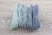 Шнур Градиент 3мм без сердечника мята-дымчатый - Шнуры для рукоделия