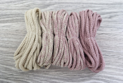 Шнур Градиент 3мм без сердечника крем- пыльная роза(II) - Шнуры для рукоделия