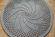Ковер "Калейдоскоп" (круглый), размер 117 см - 3500 руб. (цвет серый) - Шнуры для рукоделия