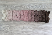 Шнур 5мм с сердечником ГРАДИЕНТ Айвори - Пыльная Роза (II) – Коричневый - Шнуры для рукоделия