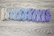 Шнур 5мм с сердечником ГРАДИЕНТ Айвори- Нежно-голубой-Лаванда - Шнуры для рукоделия