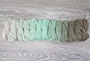 Шнур 5мм с сердечником ГРАДИЕНТ Айвори- Свежая Мята — Кофе - Шнуры для рукоделия