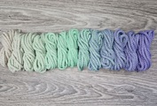 Шнур 5мм с сердечником ГРАДИЕНТ Айвори- Свежая Мята- Лаванда - Шнуры для рукоделия