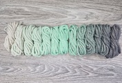 Шнур 5мм с сердечником ГРАДИЕНТ Айвори- Свежая Мята — Серый - Шнуры для рукоделия