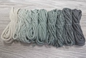 Градиент 3мм без сердечника: айвори-полынь-асфальт - Шнуры для рукоделия