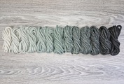 Шнур 5мм с сердечником ГРАДИЕНТ Айвори-Полынь-Графит - Шнуры для рукоделия