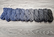 Шнур 5мм с сердечником ГРАДИЕНТ Джинс-Серый-Асфальт-Графит - Шнуры для рукоделия