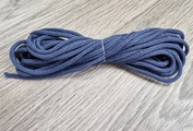 Шнур полиэфирный вязаный 3мм Джинс без сердечника - Шнуры для рукоделия