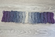 Градиент 3мм без сердечника: фиолет-джинс-айвори-джинс-фиолет - Шнуры для рукоделия