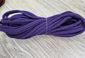 шнур хлопковый 4мм без сердечника фиолетовый - Шнуры для рукоделия