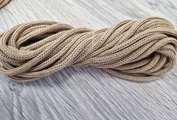 шнур хлопковый 4мм без сердечника карамель - Шнуры для рукоделия