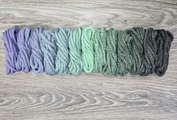 Шнур 5мм с сердечником ГРАДИЕНТ Лаванда- Свежая Мята- Асфальт - Шнуры для рукоделия
