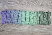 Шнур 5мм с сердечником ГРАДИЕНТ Лаванда- Свежая Мята — Полынь - Шнуры для рукоделия
