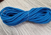 шнур хлопковый 4мм без сердечника лазурный - Шнуры для рукоделия