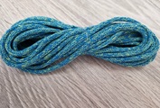 шнур хлопковый 4мм без сердечника лазурь+салат (2-1) - Шнуры для рукоделия
