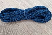 шнур хлопковый 4мм без сердечника лазурь+темно-синий - Шнуры для рукоделия