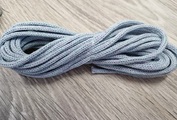 шнур хлопковый 4мм без сердечника ледяной+сирень (2-1) - Шнуры для рукоделия