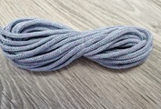 шнур хлопковый 4мм без сердечника ледяной+сирень - Шнуры для рукоделия